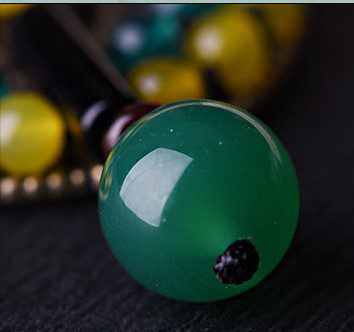 Lime Peacock Earrings