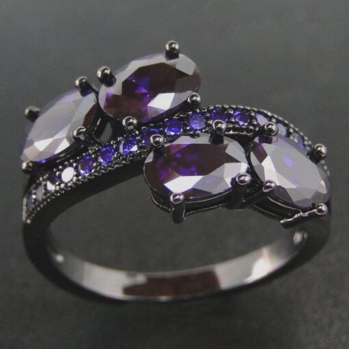 Purple Lava Gemstone Ring