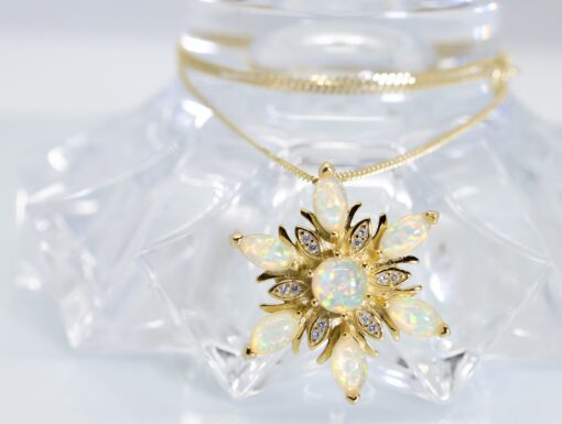Snowflake Gold Necklace