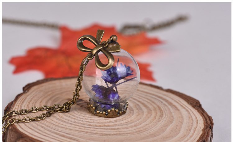 Ebony Purple Globe Charm