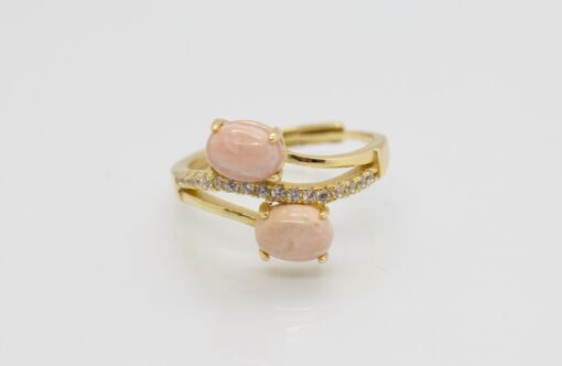 Swirling Cherry Blossom Yellow Gold Ring