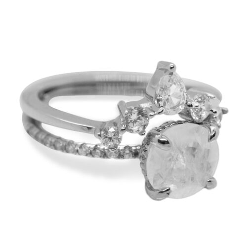 Silver Crown Ring Set