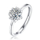 Moissanite Crystal Ring