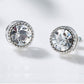 Rhodium Plated Swarovski Earrings