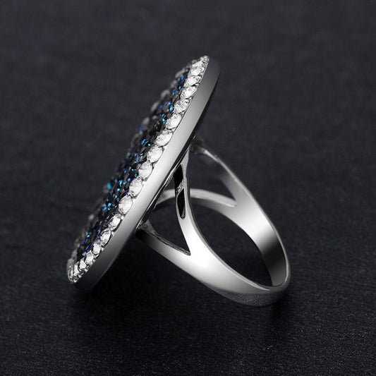 Sapphire Burst Swarovski Rings