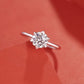 Moissanite Crystal Ring