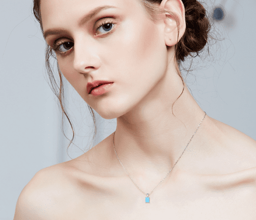 Uranus Square Opal Necklace