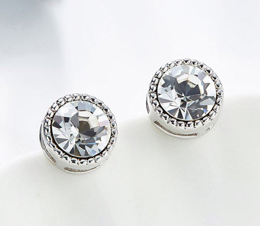 Rhodium Plated Swarovski Earrings