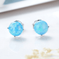 Sky Blue Opal Studs