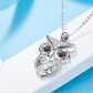 Piercing Owl Swarovski Necklace