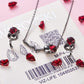 Obsidian Rose Swarovski Jewellery Set