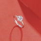 Moissanite Crystal Ring