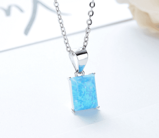 Uranus Square Opal Necklace