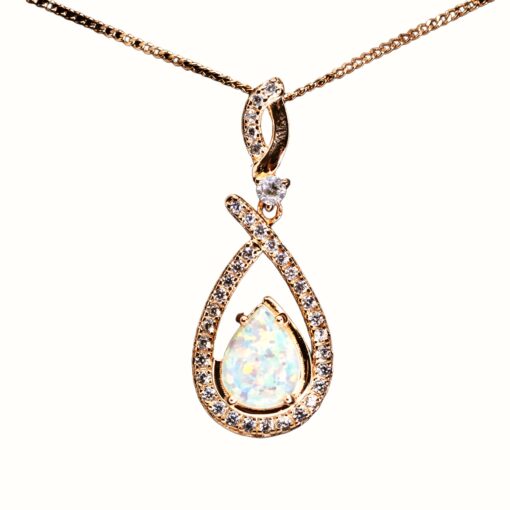 Rose Gold Teardrop Necklace