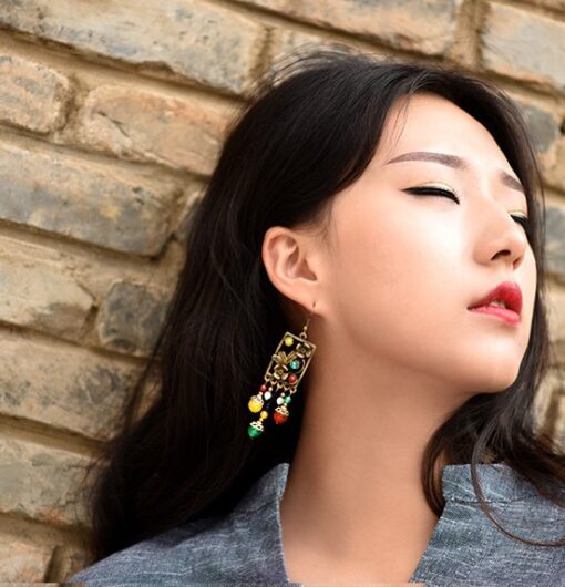 Iron Painting Earrings