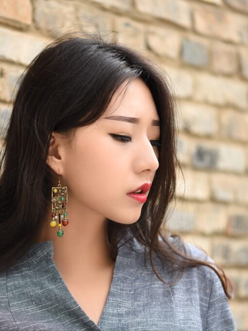Iron Painting Earrings