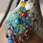 Double Feather Jade Stone Necklace
