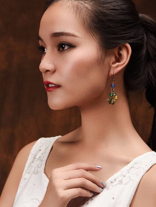 Bluebell Copper Earrings