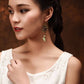 Golden Pixie Flower Earrings