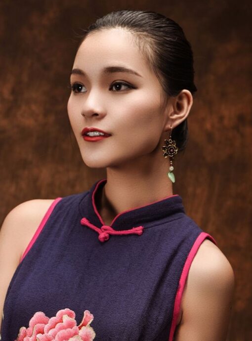Golden Pixie Flower Earrings
