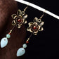 Golden Pixie Flower Earrings