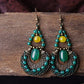 Circular Jade And Lime Earrings