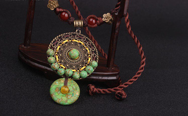 Green Earth Beads Necklace