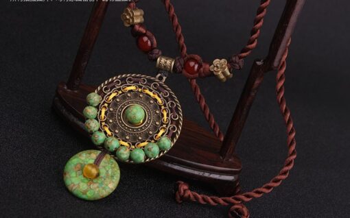 Green Earth Beads Necklace