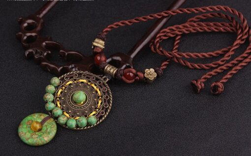 Green Earth Beads Necklace