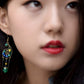 Peacock Curve Earrings