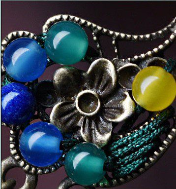 Peacock Curve Earrings