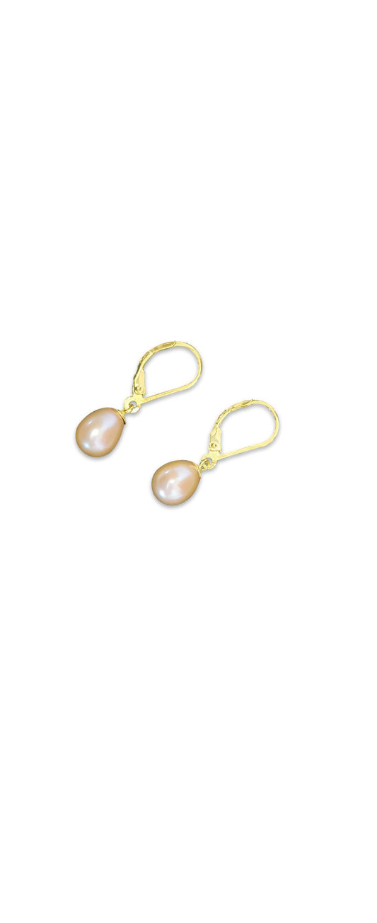 Waterfall Pearl Gold Earrings