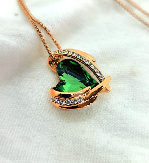 Emerald Clasp Swarovski Necklace