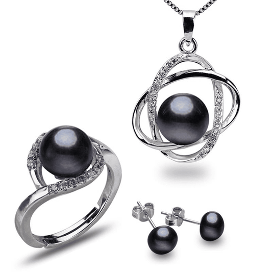 Obsidian Jewellery Set