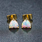 Opal Heart Earrings