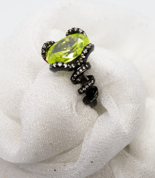 Night Apple Green Ring