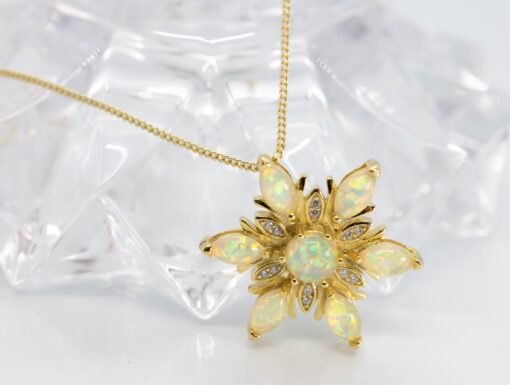 Snowflake Gold Necklace