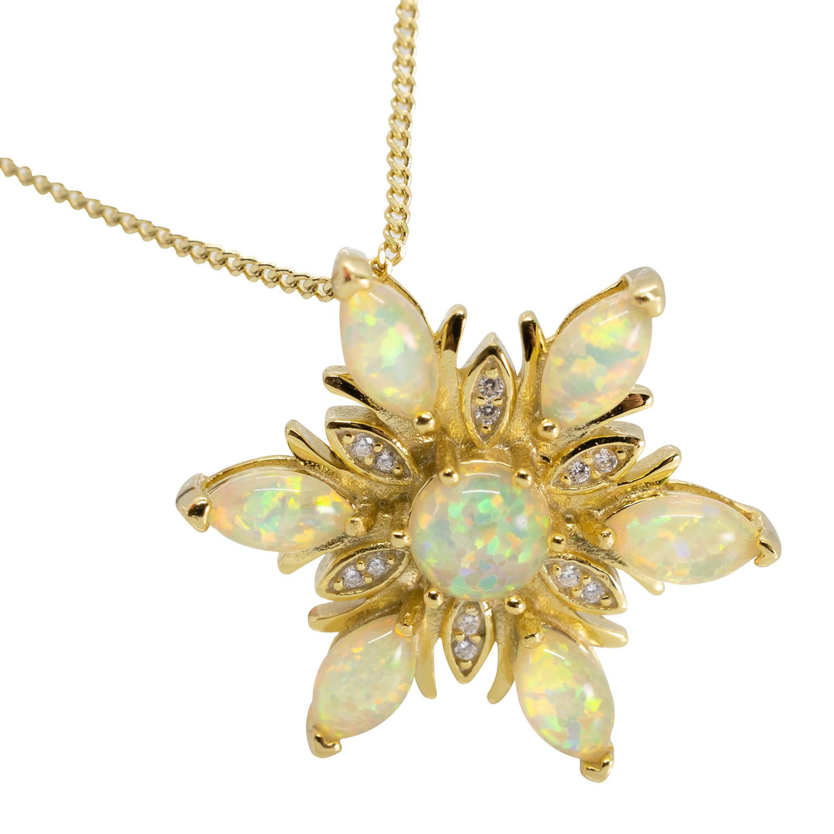Snowflake Gold Necklace