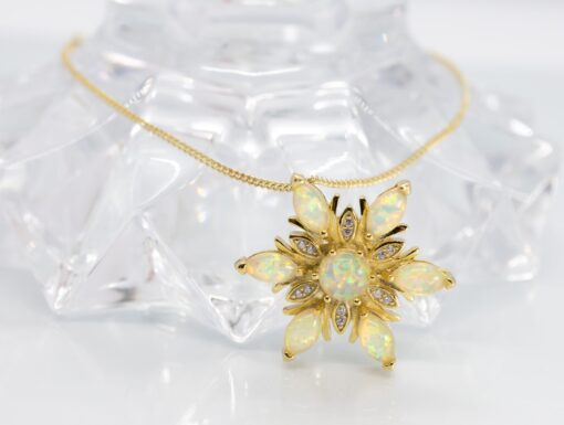 Snowflake Gold Necklace