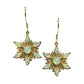 Greenish Blue Opal Hook Earrings