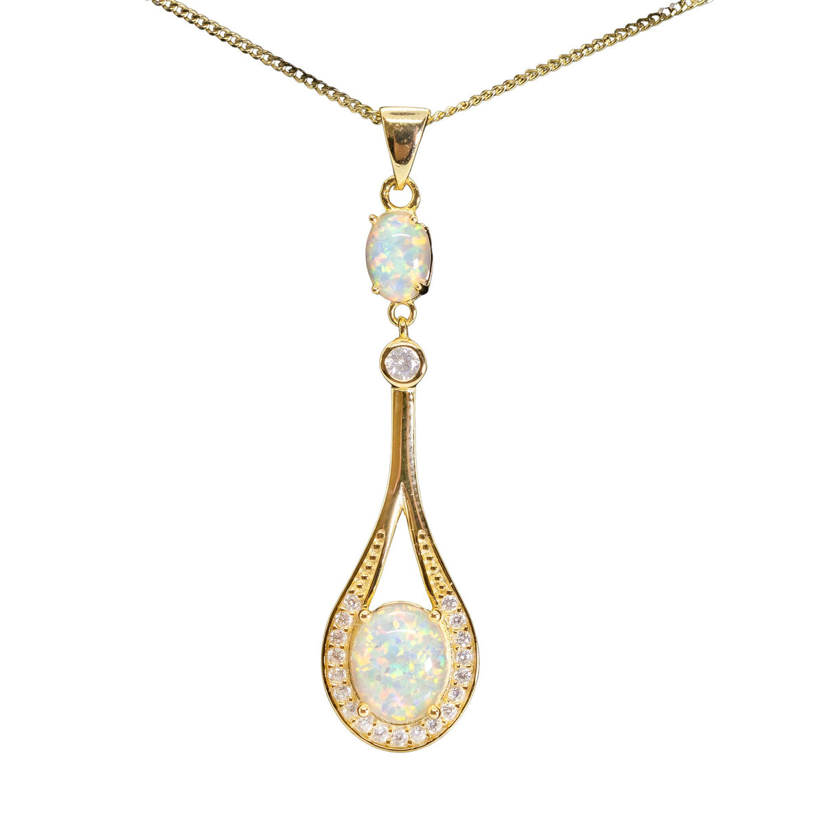 Waterfall Yellow Gold Necklace