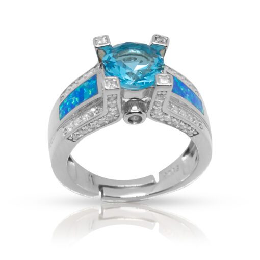 Electric Blue Dragon Ring