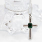 Onyx Cross Swarovski Necklace.