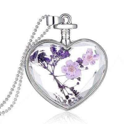 Geranium Heart Charm