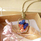 Peony and Butterfly Charm