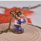 Ebony Purple Globe Charm
