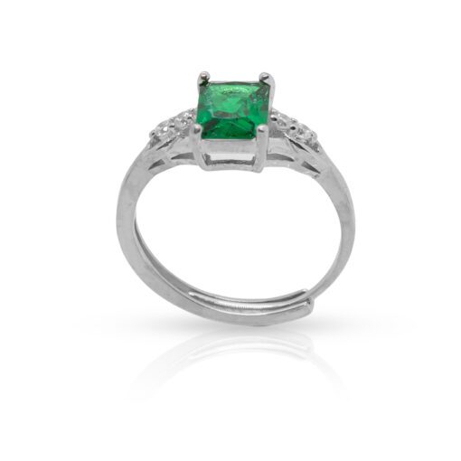 Green Emerald Explosion Ring