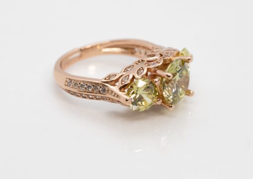 Olive Green Petels Ring