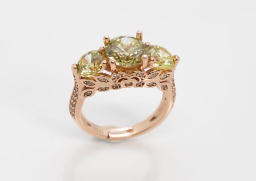 Olive Green Petels Ring