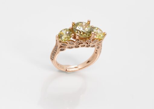 Olive Green Petels Ring